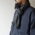 STILL BY HAND - Bicolor stole [GD04253] / Charcoal