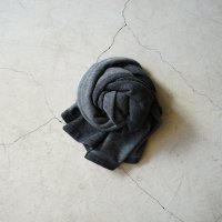 【unisex】STILL BY HAND - Bicolor stole / Charcoal