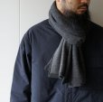 STILL BY HAND - Bicolor stole [GD04253] / Charcoal