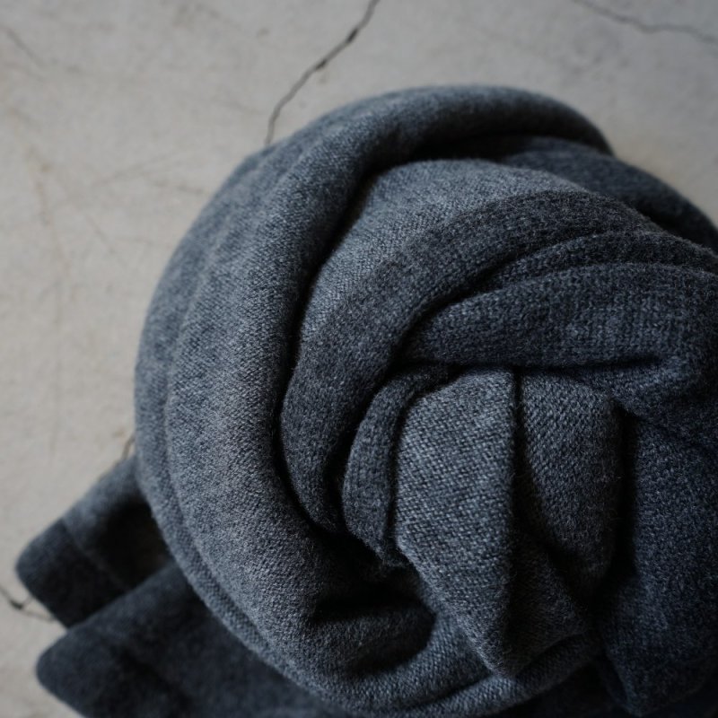 STILL BY HAND - Bicolor stole [GD04253] / Charcoal