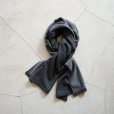STILL BY HAND - Bicolor stole [GD04253] / Charcoal