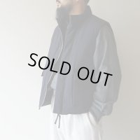 STILL BY HAND - Stand collar padded vest / Dark Navy