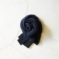 【unisex】STILL BY HAND - Bicolor stole / Black