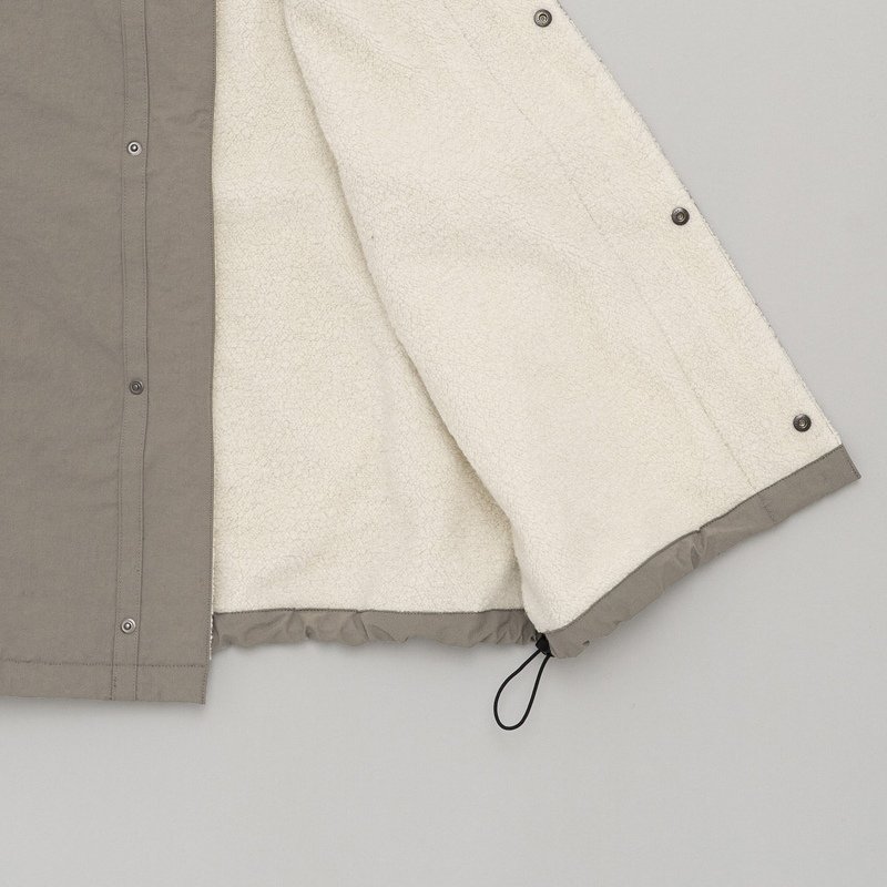 STILL BY HAND - Crewneck boa vest [VE01254] / Sage