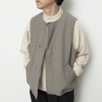 STILL BY HAND - Crewneck boa vest [VE01254] / Sage