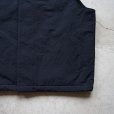 STILL BY HAND - Crewneck boa vest [VE01254] / Black