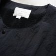 STILL BY HAND - Crewneck boa vest [VE01254] / Black