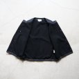 STILL BY HAND - Crewneck boa vest [VE01254] / Black