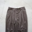 STILL BY HAND - Washable wool 2-tuck pants [PT04254] / Mocha