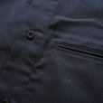 STILL BY HAND - Band collar cotton pique shirt [SH01254] / Blue Grey