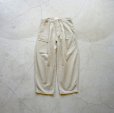 STILL BY HAND - Deep tuck faded denim pants [PT03254] / Beige