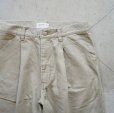 STILL BY HAND - Deep tuck faded denim pants [PT03254] / Beige