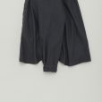 STILL BY HAND - Band collar cotton pique shirt [SH01254] / Blue Grey