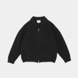 STILL BY HAND - Shawl collar kntted blouson [KN03254] / Black