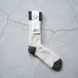 Textured multi-color cotton socks / Ecru