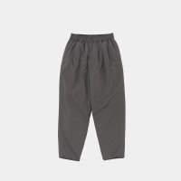 STILL BY HAND - Padded easy pants / Charcoal Brown