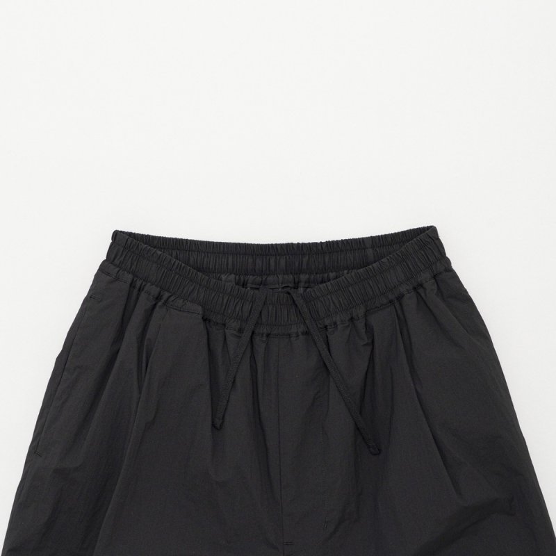STILL BY HAND - Padded easy pants [PT01254] / Black