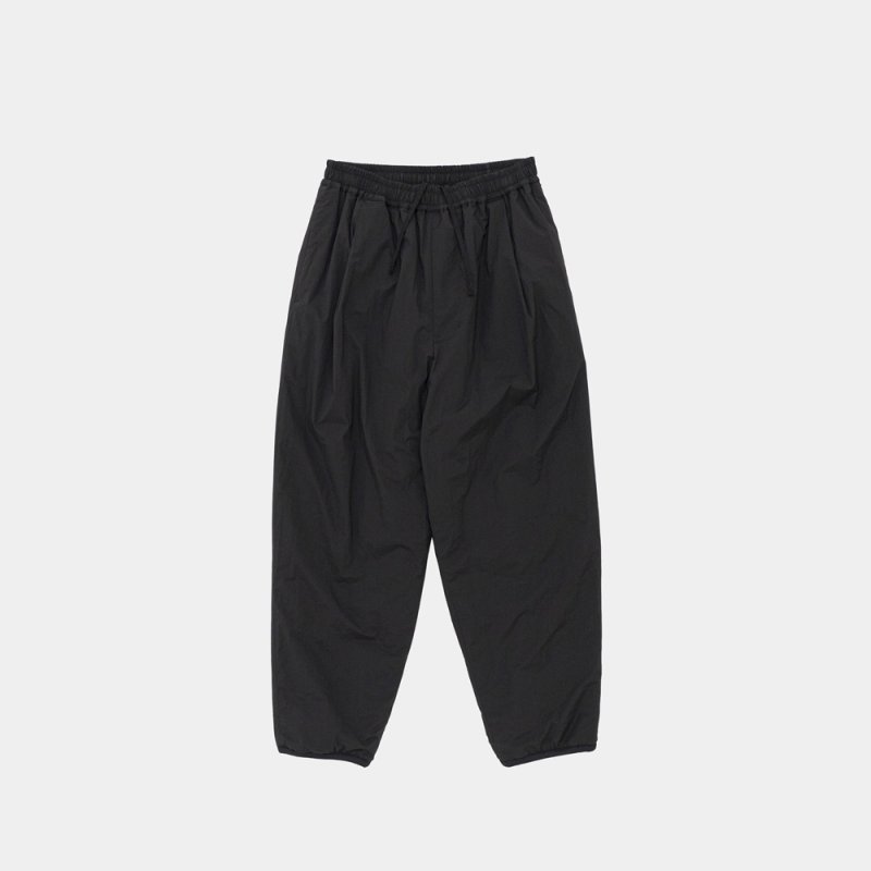 STILL BY HAND - Padded easy pants [PT01254] / Black