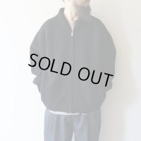 STILL BY HAND - Shawl collar kntted blouson / Black