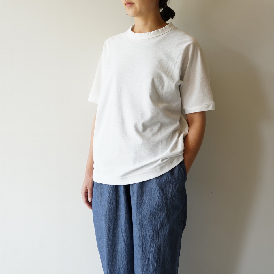 【women's】 STILL BY HAND WM - Dry touch Crewneck T-shirt / Off White