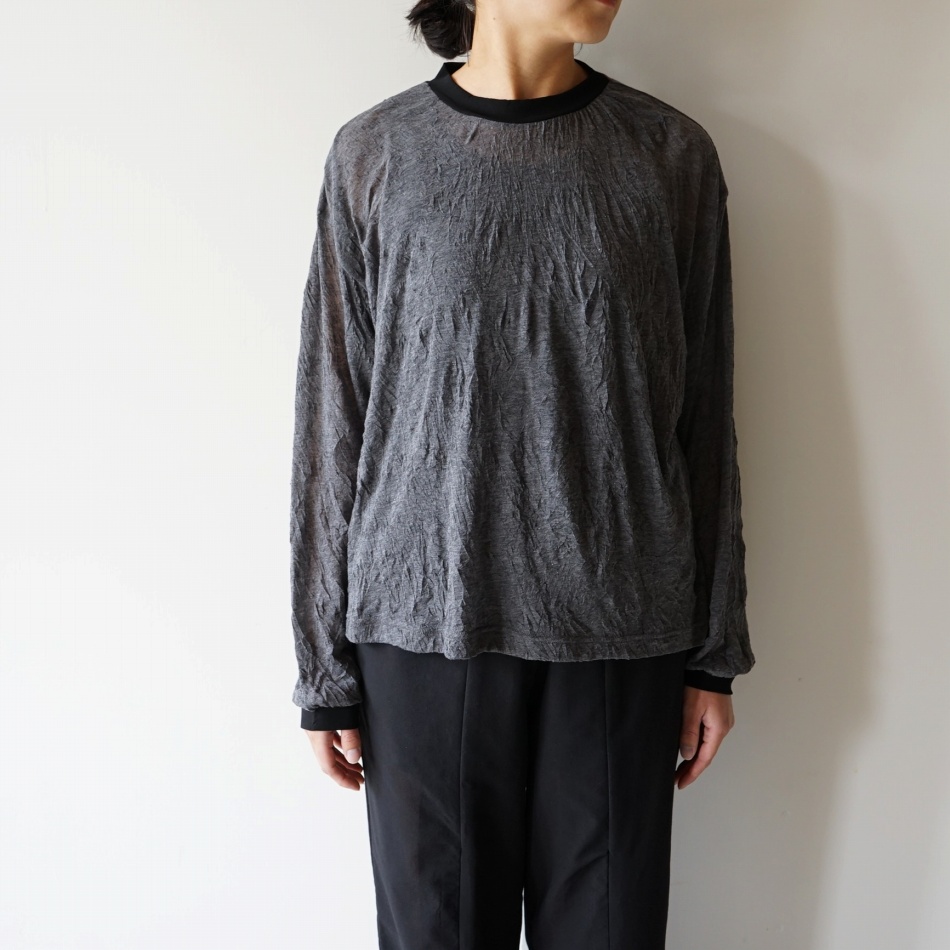 【unisex】ironari - Cloud tee / Charcoal Gray