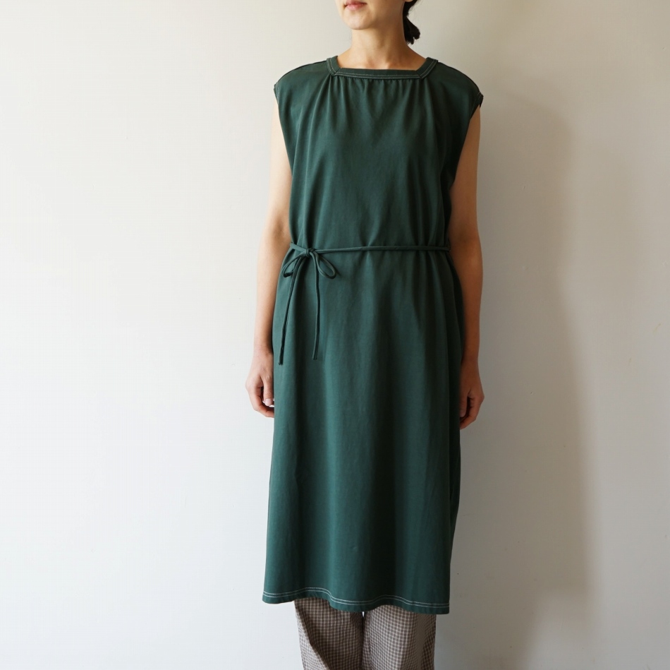 【womwn's】 ironari - シカクワンピ [I-24701] Green