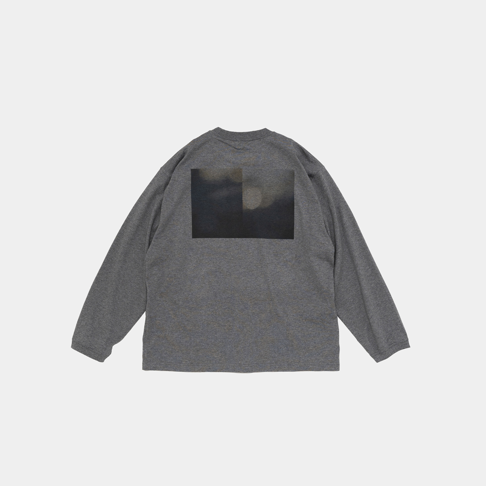 STILL BY HAND - Printed long sleeve / Charcoal