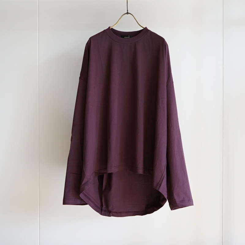 【unisex】alvana - Fade balloon L/S PO / Deep Purple