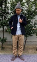 画像: DANTON - WOOL ROUND COLLAR JACKET