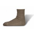 decka - LOW GAUGE RIB SOCKS (SHORT LENGTH) Beige