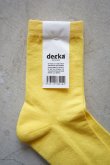 decka - SMOOTH PILE SOCKS Yellow