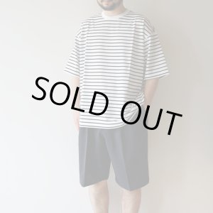 画像: ●40%OFF●【size 48のみ】STILL BY HAND - BORDER T-SHIRT Black