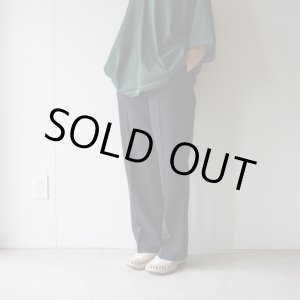 画像: 【women's】STILL BY HAND WM - ポリエステルイージーパンツ Black Navy