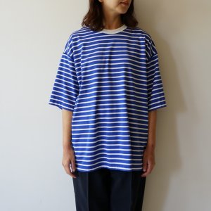 画像: ●40%OFF●【size 48のみ】STILL BY HAND - BORDER T-SHIRT Blue