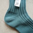 decka - LOW GAUGE RIB SOCKS (SHORT LENGTH) Cadet Blue