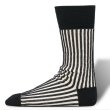 ORGANIC STRIPED FLOAT KNITTING SOCKS Black