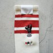 画像17: decka-Quality socks-by BRÚ NA BÓINNE - 80's SKATER SOCKS "Embroidery" (17)