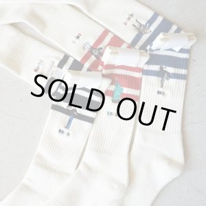 画像: decka-Quality socks-by BRÚ NA BÓINNE - 80's SKATER SOCKS "Embroidery"