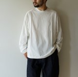 画像: STILL BY HAND - High twist long sleeve tee / White