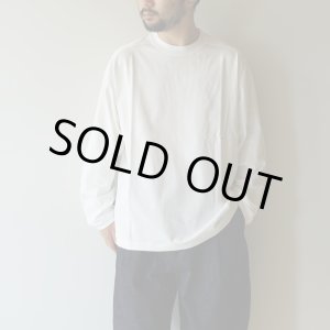 画像: 【size 50 のみ】 STILL BY HAND - HIGH TWIST LONG SLEEVE TEE White