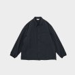 STILL BY HAND - GARMENT DYE SHIRT BLOUSON [BL01243] Black Navy