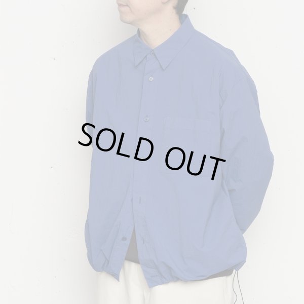 STILL BY HAND - GARMENT DYE SHIRT BLOUSON [BL01243] Royal Blue