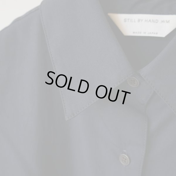 [Lady's] STILL BY HAND WM - REGULAR COLLAR SHIRT [SH01243WM] Navy