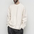 画像13: 【size 50 のみ】STILL BY HAND - MERCERISED COTTON SWEAT SHIRT Ecru (13)