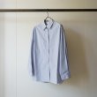 [Lady's] STILL BY HAND WM - REGULAR COLLAR SHIRT [SH01243WM] Blue Stripe