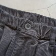 STILL BY HAND - GARMENT DYE CORDUROY PANTS [PT05243] Brown Charcoal