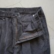 STILL BY HAND - GARMENT DYE CORDUROY PANTS [PT05243] Brown Charcoal