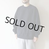 画像: 【size 50 のみ】STILL BY HAND - MERCERISED COTTON SWEATSHIRT Dark Navy