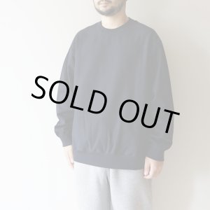 画像: 【size 50 のみ】STILL BY HAND - MERCERISED COTTON SWEATSHIRT Dark Navy