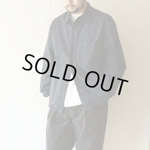 画像: STILL BY HAND - GARMENT DYE SHIRT BLOUSON Black Navy